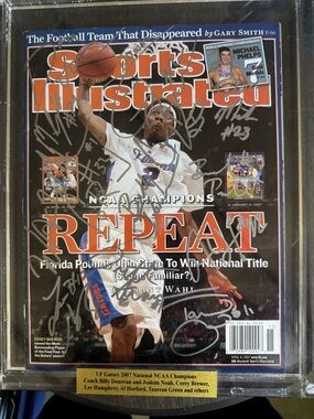 Autographed Sports Illustrated "REPEAT" UF Gators Cover - Orange & Blue